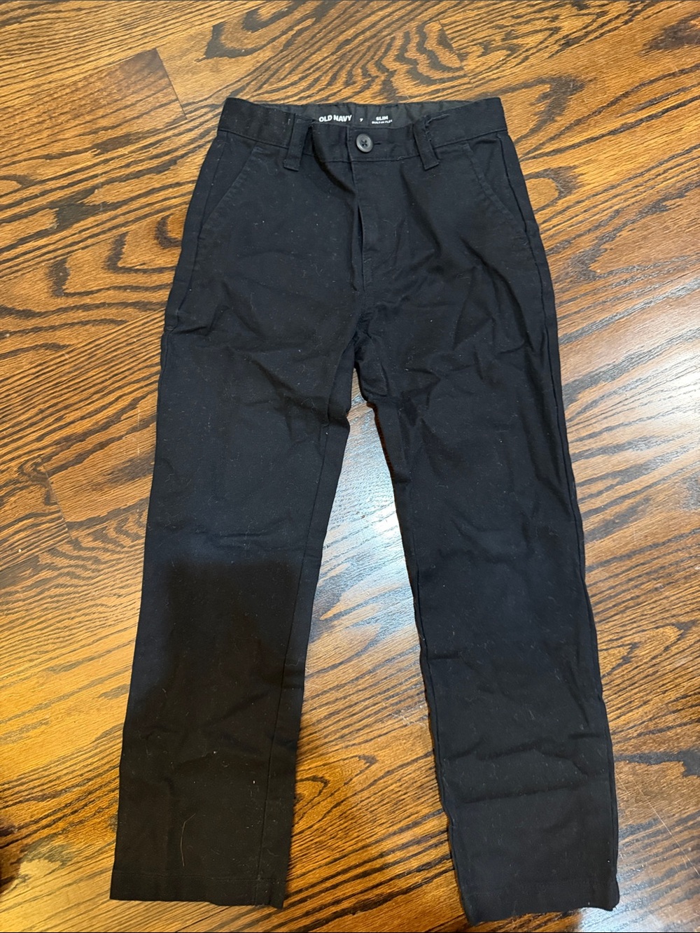 Old Navy Black Boy’s Chino Pants - Slim Fit size 7